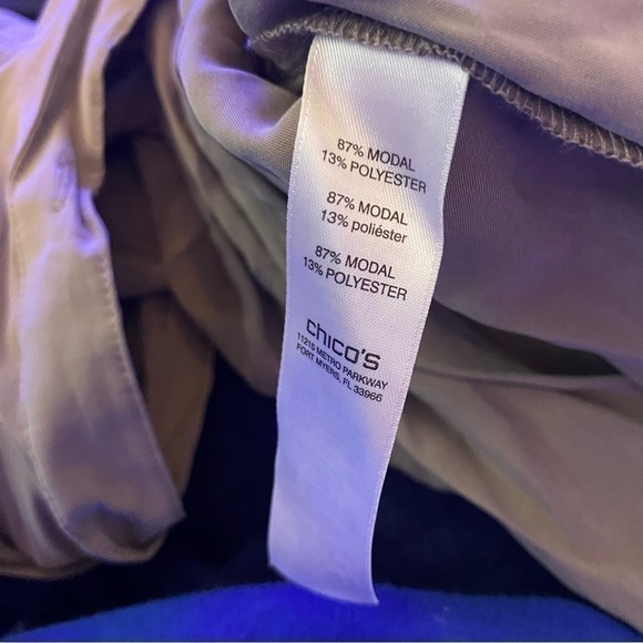 Chico’s The Silky Chic Shirt in Fatigue 1 - Picture 4 of 5